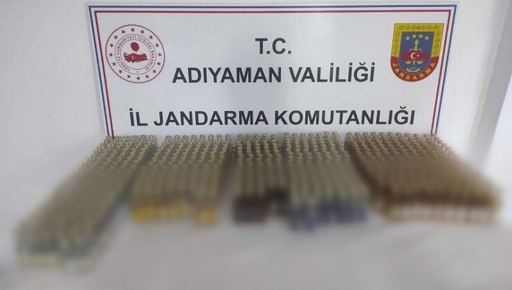 Adıyaman’da 550 sahte içki ve 460 kaçak sigaraya 2 gözaltı