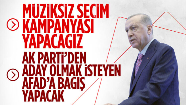 Cumhurbaşkanı Erdoğan AK Parti’ye adaylık başvurusunun şartını açıkladı