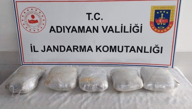 Adıyaman’da 6 kilo 15 gram uyuşturucuya 1 gözaltı