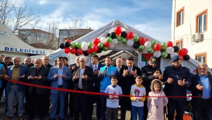 Gölbaşı’nda yoğun katılımla Filistin’e destek kermesi düzenlendi