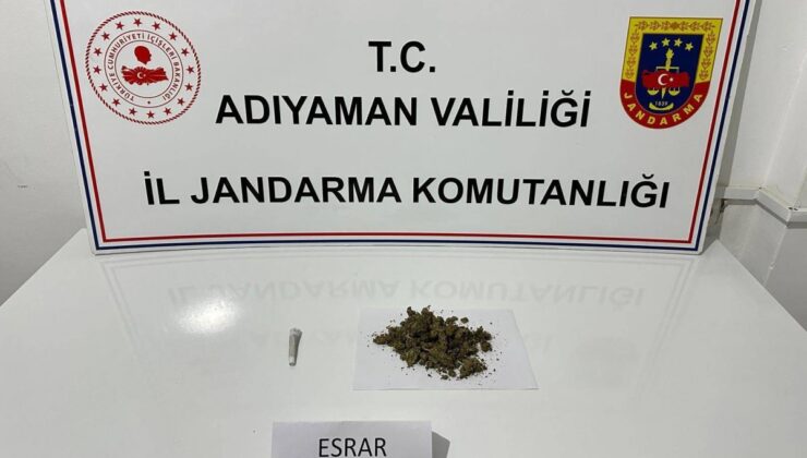 Adıyaman’da uyuşturucuya 1 gözaltı