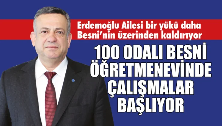 Besni öğretmenevinde çalışmalar başlıyor