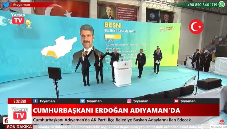 Cumhurbaşkanı Erdoğan açıkladı: Besni Belediye Başkan adayı Reşit Alkan