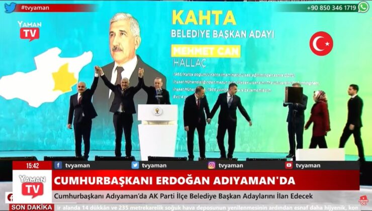 Cumhurbaşkanı Erdoğan açıkladı: Kahta Belediye Başkan adayı M. Can Hallaç