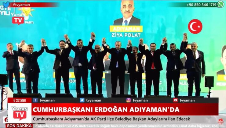 Cumhurbaşkanı Erdoğan ilçe belediye başkan adaylarını açıkladı