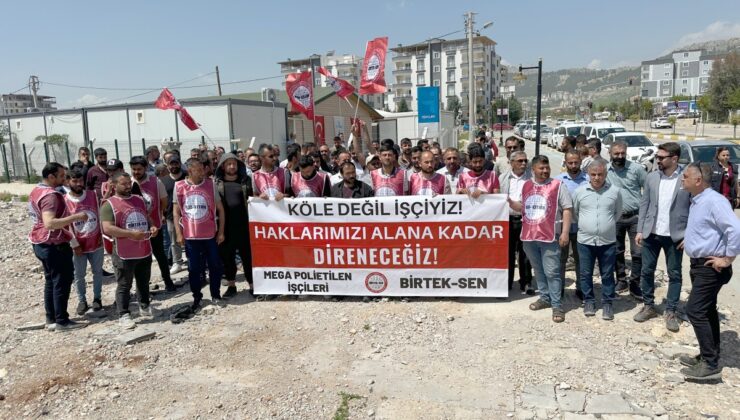 Maaşlarını alamayan tekstil işçileri greve gitti