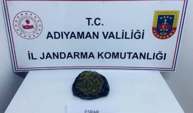 Adıyaman’da uyuşturucuya 1 gözaltı