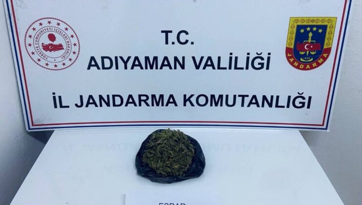 Adıyaman’da uyuşturucuya 1 gözaltı