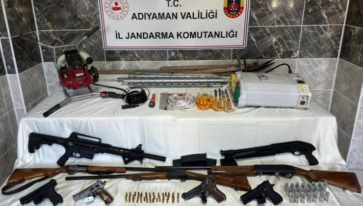 Adıyaman’da kaçak kazıya suçüstü baskın: 6 şüpheli gözaltına alındı