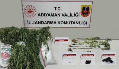 Adıyaman’da uyuşturucuya 5 gözaltı