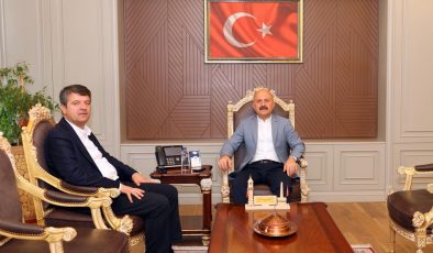 Vali Varol, Belediye Başkanı Tutdere’yi makamında kabul etti