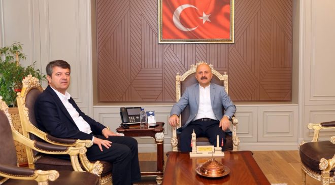 Vali Varol, Belediye Başkanı Tutdere’yi makamında kabul etti