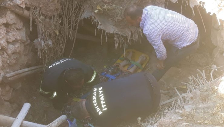 Adıyaman’da dam göçüğü: İtfaiye ekipleri yaşlı kadını enkazdan kurtardı