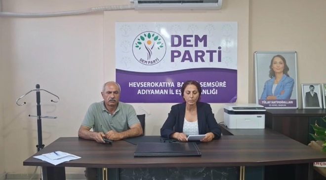 DEM Parti Adıyaman İl Örgütü’nden yangın açıklaması