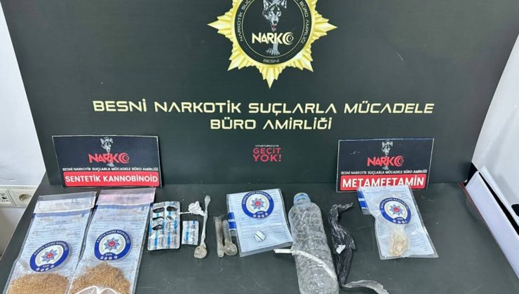 Besni’de uyuşturucu operasyonuna 14 gözaltı