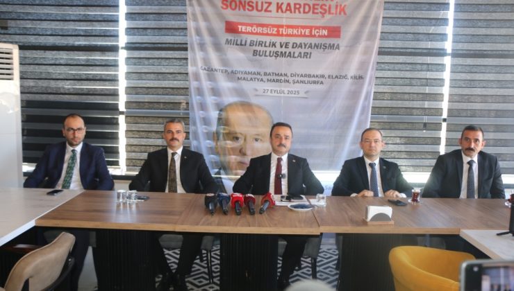 MHP’nin ‘Terörsüz Türkiye–Milli Birlik ve Dayanışma Buluşmaları’ Adıyaman Toplantısı Yapıldı