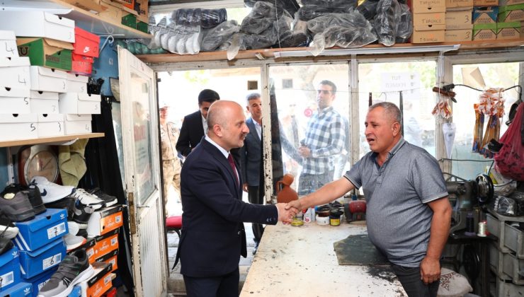 Vali Varol’dan Tut ilçesi esnafına ziyaret