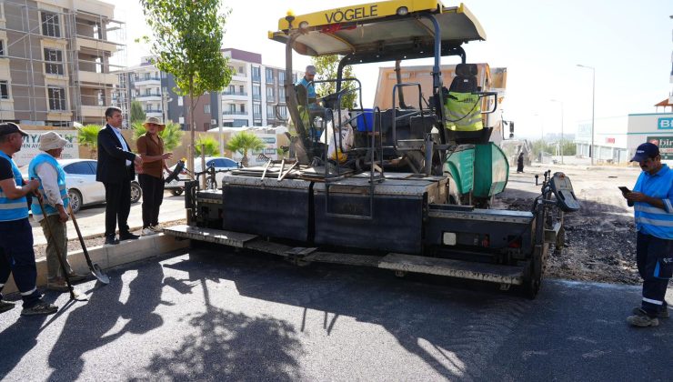 Adıyaman Belediyesi Filamingo Yolu’nda asfalt serimine başladı