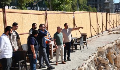 Adıyaman’da 1. Etap Çarşı Projesi’nde çalışmalar tüm hızıyla sürüyor