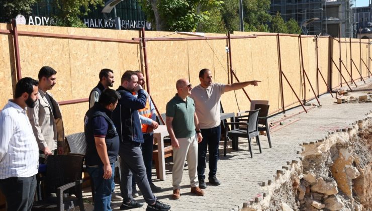 Adıyaman’da 1. Etap Çarşı Projesi’nde çalışmalar tüm hızıyla sürüyor