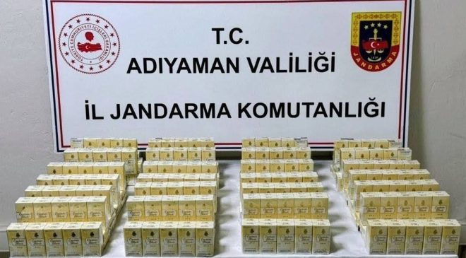 Adıyaman’da 530 paket kaçak sigara ele geçirildi