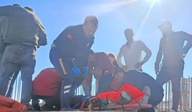 Adıyaman’da beton dökümü sırasında bom kırıldı, 1 işçi yaralandı