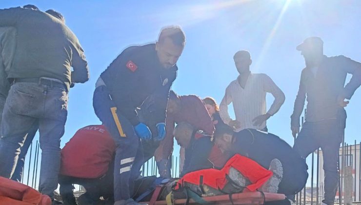 Adıyaman’da beton dökümü sırasında bom kırıldı, 1 işçi yaralandı