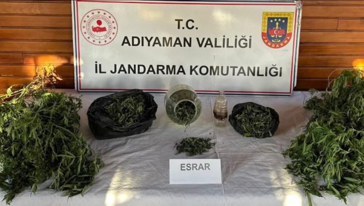 Adıyaman’da uyuşturucu ticareti yapan 3 şüpheli yakalandı