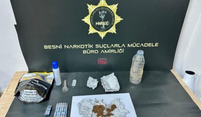 Besni’de uyuşturucu operasyonu: 1 tutuklama