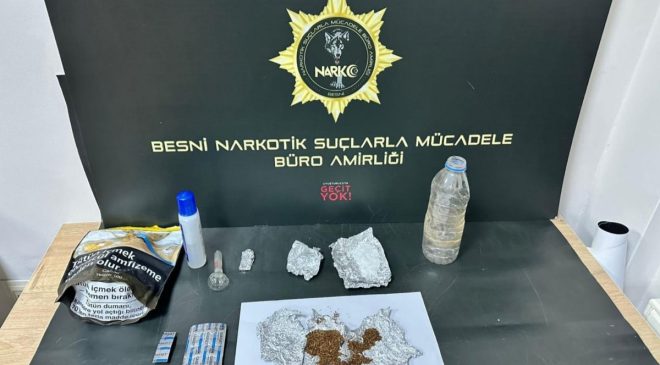 Besni’de uyuşturucu operasyonu: 1 tutuklama