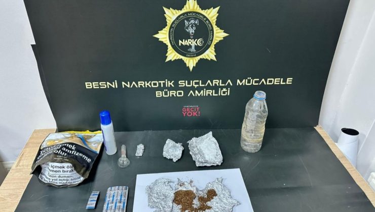 Besni’de uyuşturucu operasyonu: 1 tutuklama