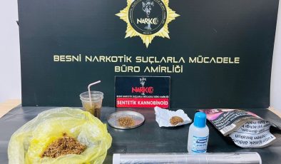 Besni’de uyuşturucu operasyonu: 3 tutuklama