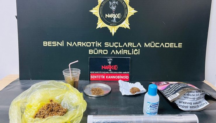 Besni’de uyuşturucu operasyonu: 3 tutuklama