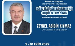 Kıymaz, Malatya’da gençlerle bilgi kirliliği ve algı yönetimini tartışacak