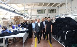 Vali Osman Varol, Organize Sanayi Bölgesi’ndeki bazı fabrikaları gezdi