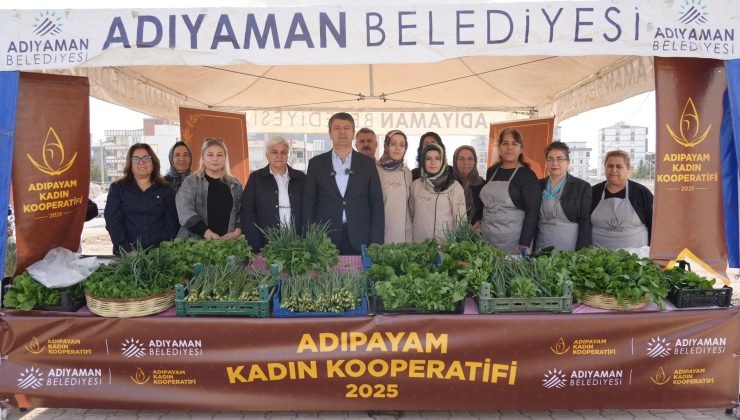 Adıyaman Belediyesi’nde hasat şenliği: Kadın emeğiyle üretilen sebzeler tezgâha çıktı