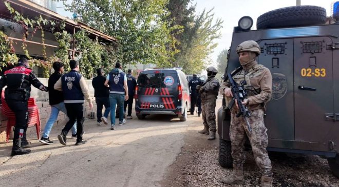 Adıyaman merkezli silah kaçakçılığı operasyonunda 34 kişi yakalandı