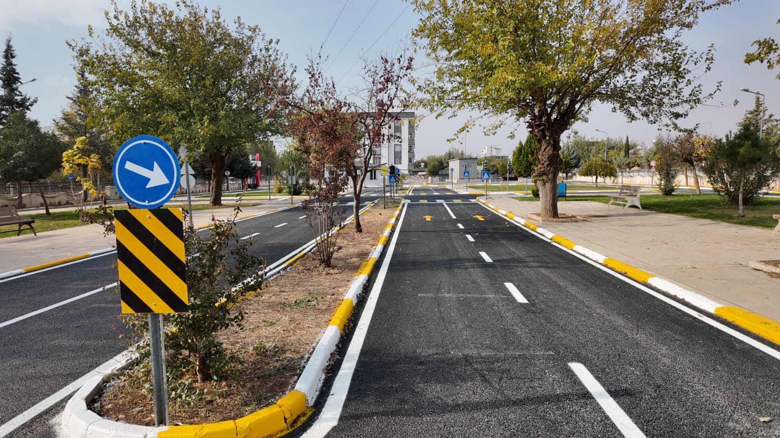 adiyamanda-depremde-hasar-goren-trafik-parki-yenilendi