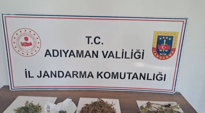 Kahta’da uyuşturucu operasyonunda 1 gözaltı
