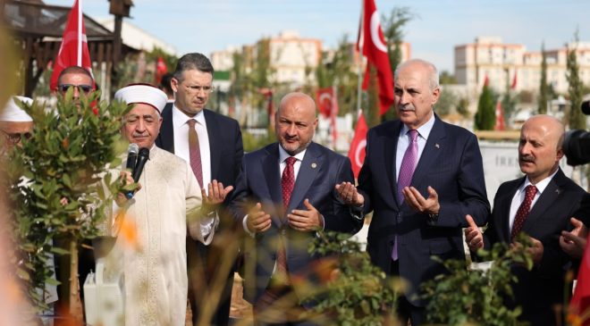 TBMM Başkanı Kurtulmuş, Adıyaman’da Deprem Şehitleri Mezarlığı’nı Ziyaret Etti
