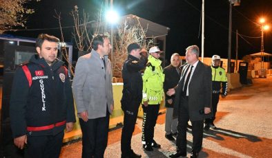 Adıyaman İl Emniyet Müdürü Nazman’dan yol uygulama noktalarına denetim