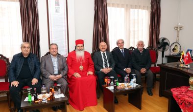 Adıyaman Valisi Osman Varol Noel Bayramı dolayısıyla Süryani Kadim Metropolitliğine Ziyarette Bulundu
