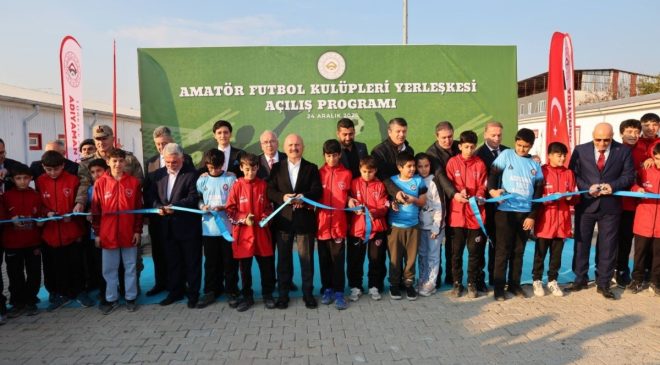 Adıyaman’da Amatör Futbol Kulüpleri Yerleşkesi hizmete açıldı