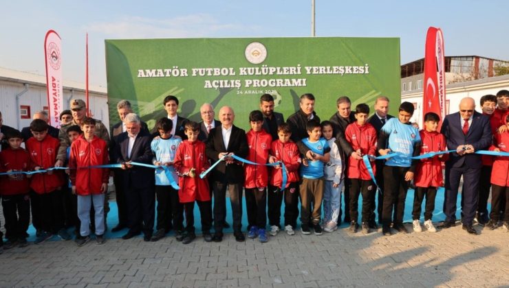 Adıyaman’da Amatör Futbol Kulüpleri Yerleşkesi hizmete açıldı