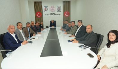 Adıyaman’da Haftalık Eğitim Değerlendirme Toplantısı gerçekleştirildi