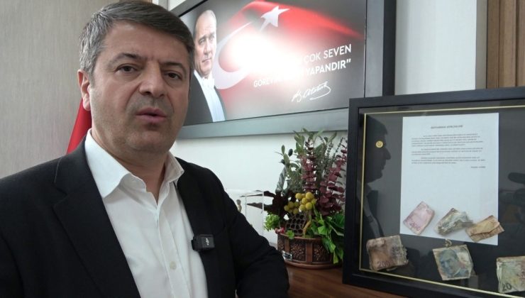 Tutdere makam odasında yer alan tabloyu anlattı