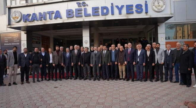 Bakan Yardımcısı Ahmet Aydın’dan Kahta Belediye Başkanı Hallaç’a ziyaret