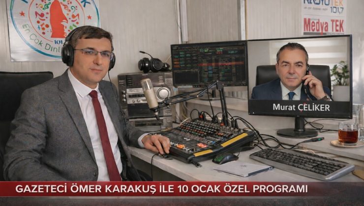 Başkan Murat Çeliker, Radyo Tek’te Yerel Basının Sorunlarını Anlattı