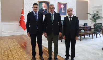 Milletvekili Şan ve Rektör Keleş’ten Sağlık Bakanlığı’na ziyaret