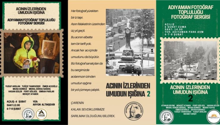 Adıyaman Fotoğraf Topluluğunun çalışmaları 6 Şubat’ta üç ayrı yerde sergilenecek